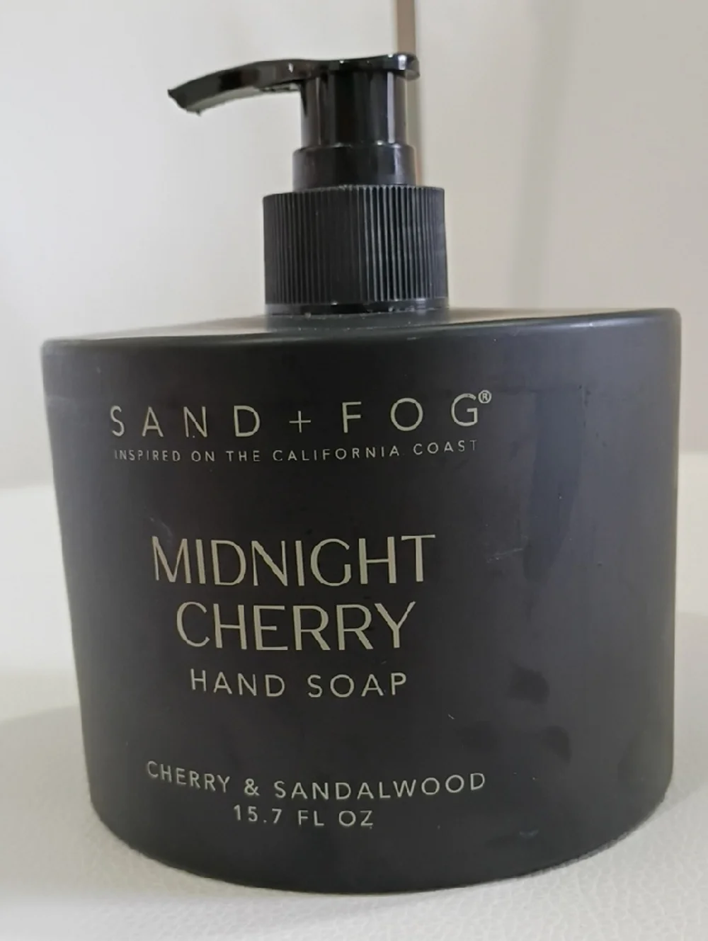Sand + Fog Midnight Cherry Hand Soap - Brown Glass Container